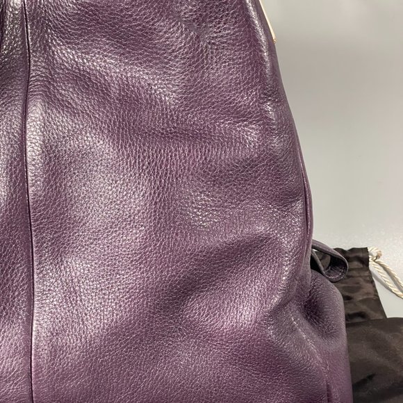 Coach #26224 Madison Leather Phoebe Shoulder Bag, Purple - Picture 7 of 14